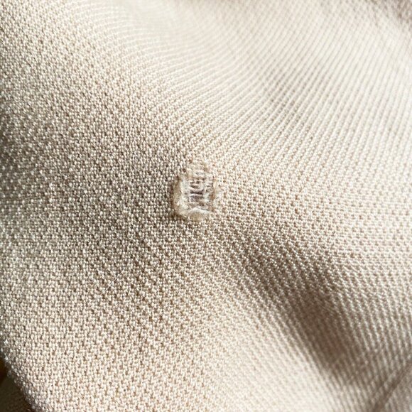 Vintage 60s Mod Camel Wool Sleeveless Dress M - Picture 7 of 7